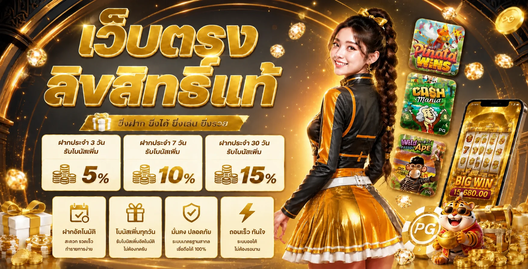 EZBET678 โปรโมชั่นสมาชิกและเกมสล็อต PG Soft